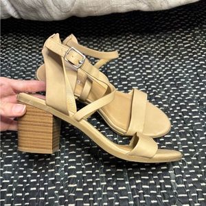 Soda Low Strappy Heels